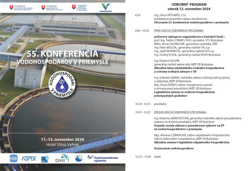 Program s pozvánkou na konferenciu